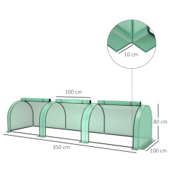 Mini-sera Outsunny 845-234V06GN 3.5x1x0.8 (Green) Thumb