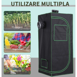 Мини-теплица Outsunny 845-262 60×60×140 (Black/Green) Thumb