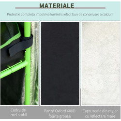 Sera de gradina Outsunny 845-262V01 80x80x160 cm (Black/Green) Thumb