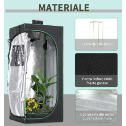 Mini-sera Outsunny 845-263 120x60x150cm (Black/Green) Thumb