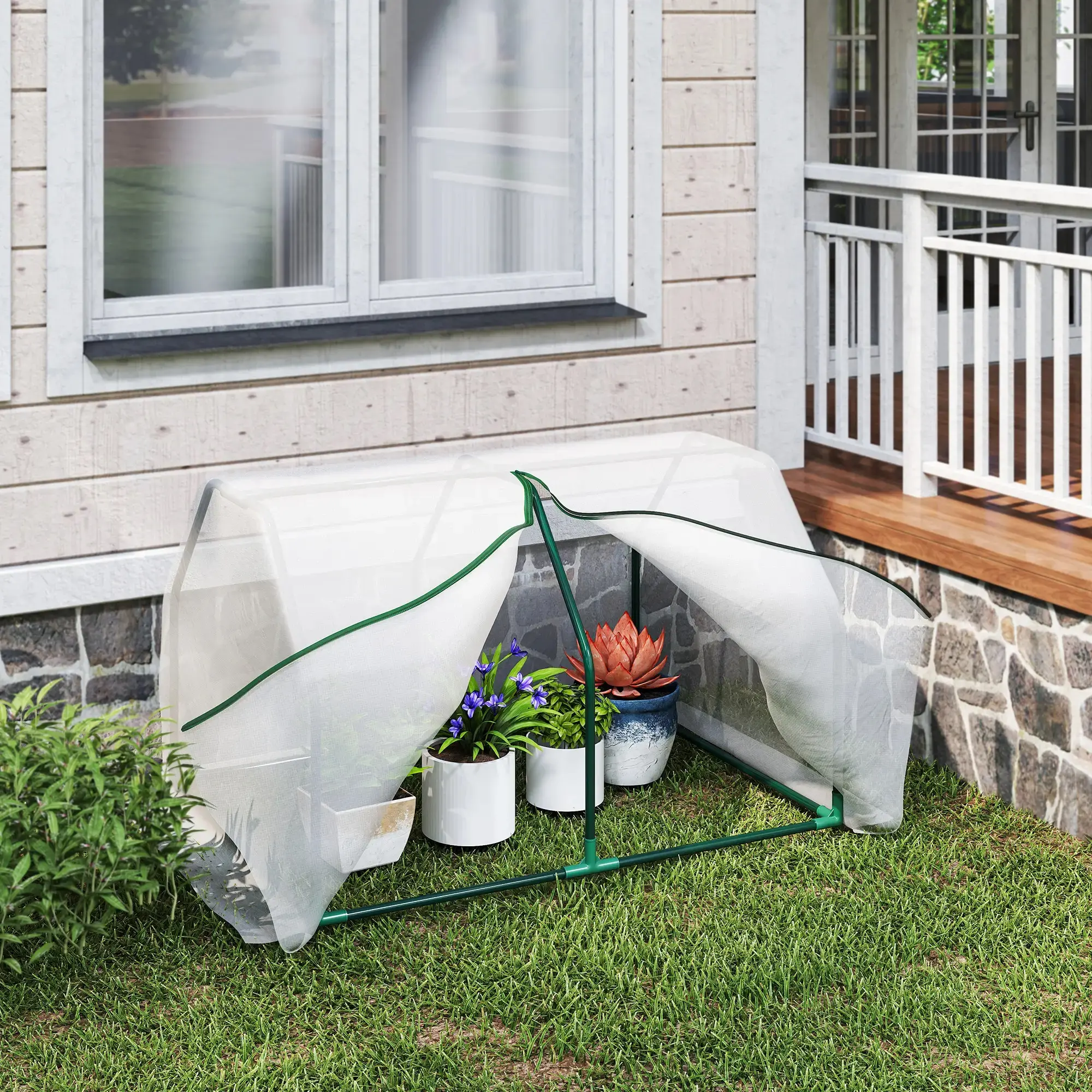 Mini-sera Outsunny 845-301 (White) - 6