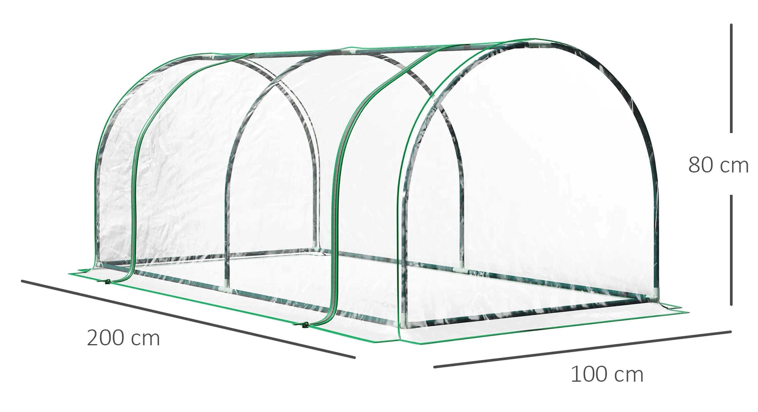 Mini-sera Outsunny 845-305V02 (Transparent/Green) - 8