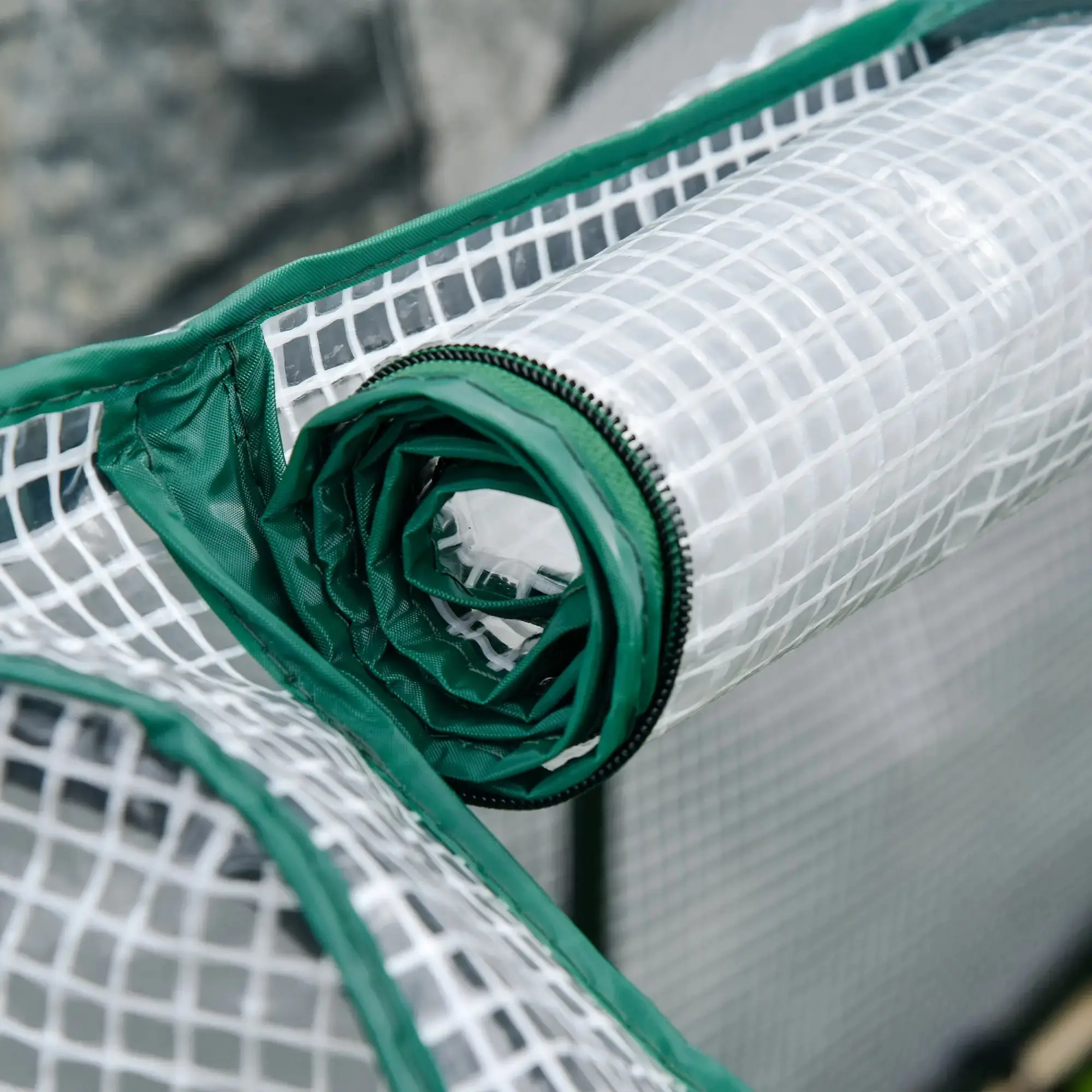 Парник Outsunny 845-364 121x55x117 (Natural/Transparent) - 7