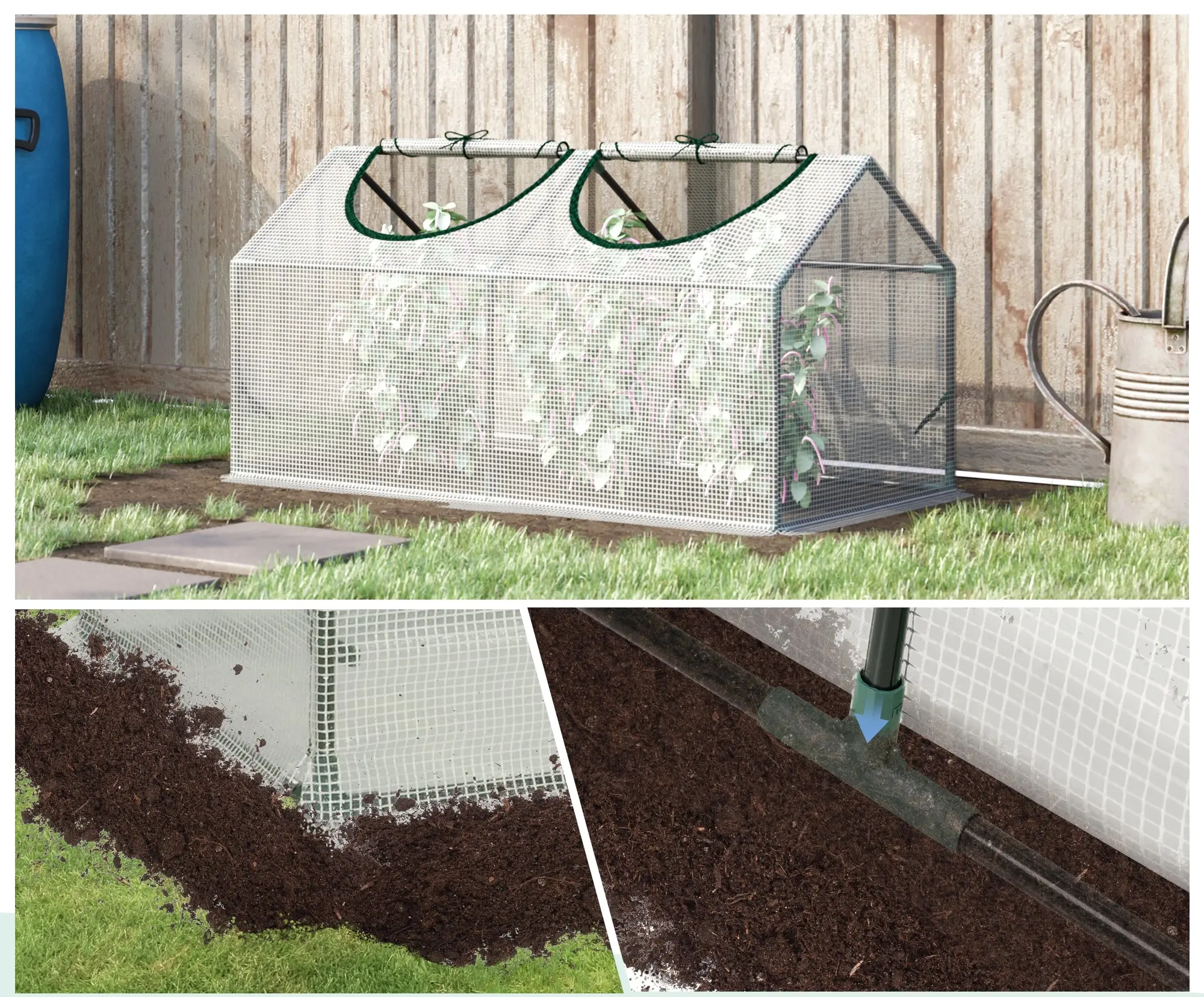 Парник Outsunny 845-368V03WT 119x60x60 (White)