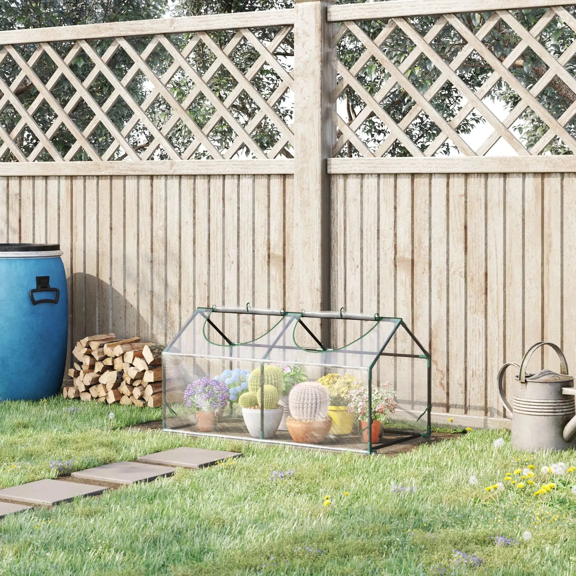 Mini-sera Outsunny 845-368V04 120x60x60 (Transparent) - 6