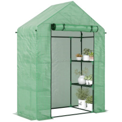 Mini-sera Outsunny 845-511 141x72x191 (Green)