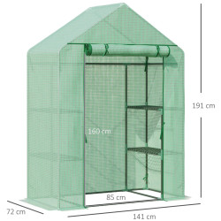 Mini-sera Outsunny 845-511 141x72x191 (Green) Thumb