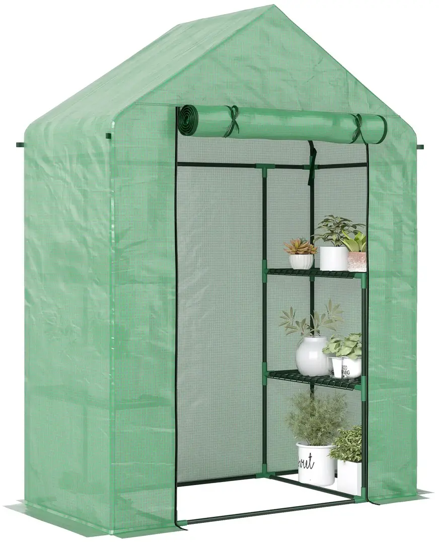 Mini-sera Outsunny 845-511 141x72x191 (Green)