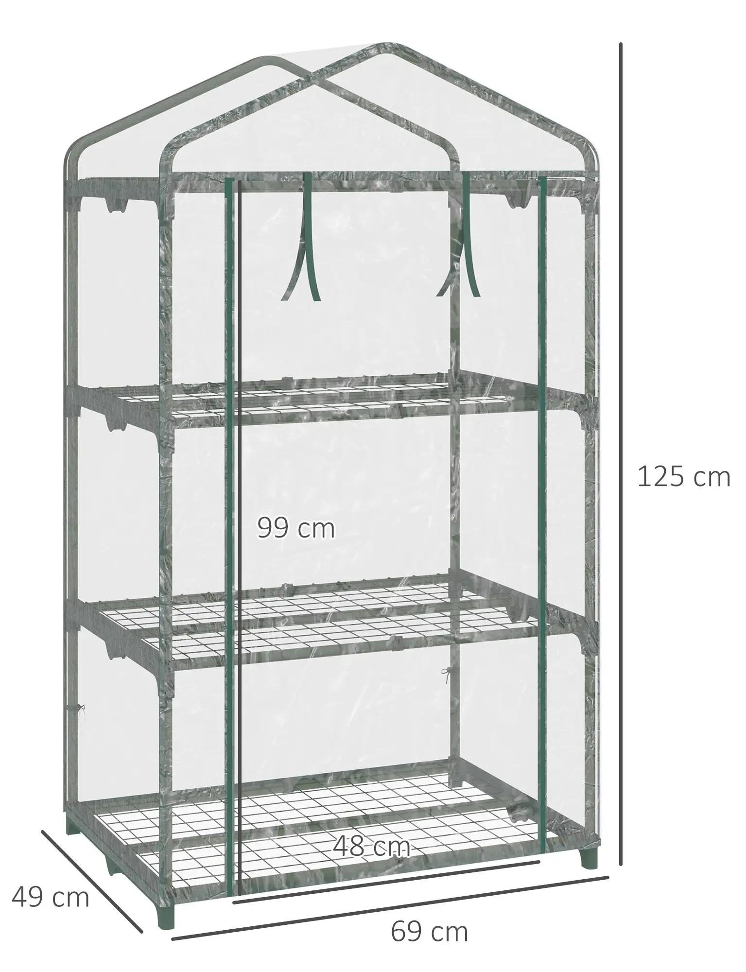Mini-sera Outsunny 845-606 (Transparent) - 4