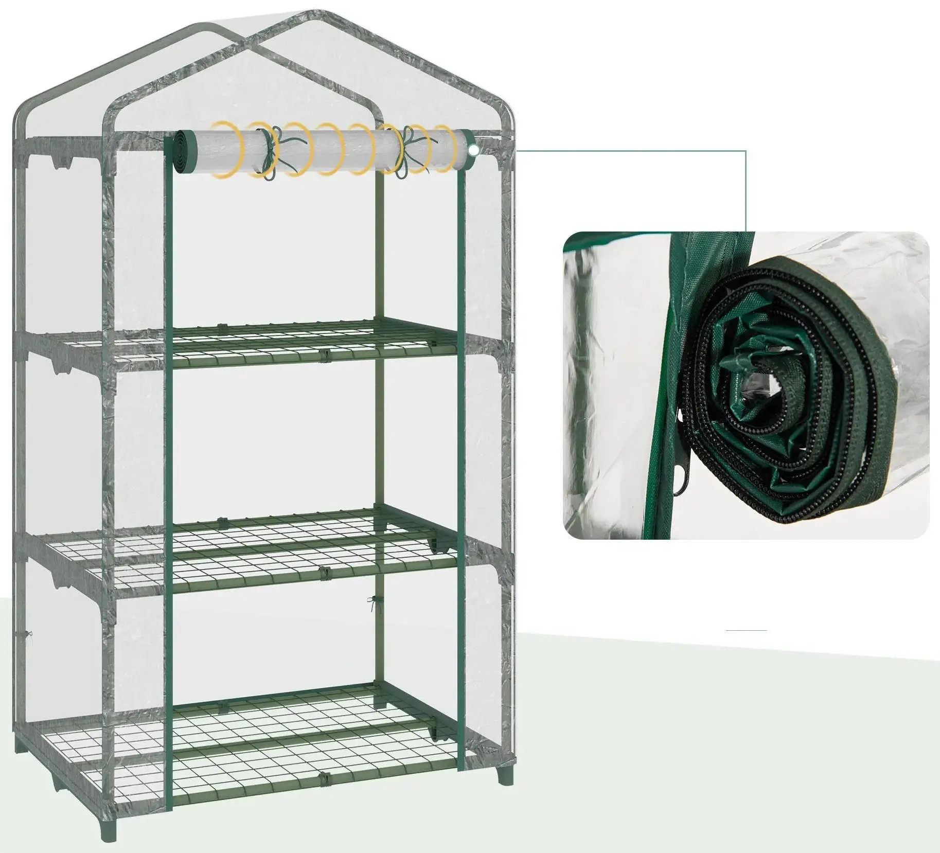 Mini-sera Outsunny 845-606 (Transparent) - 5