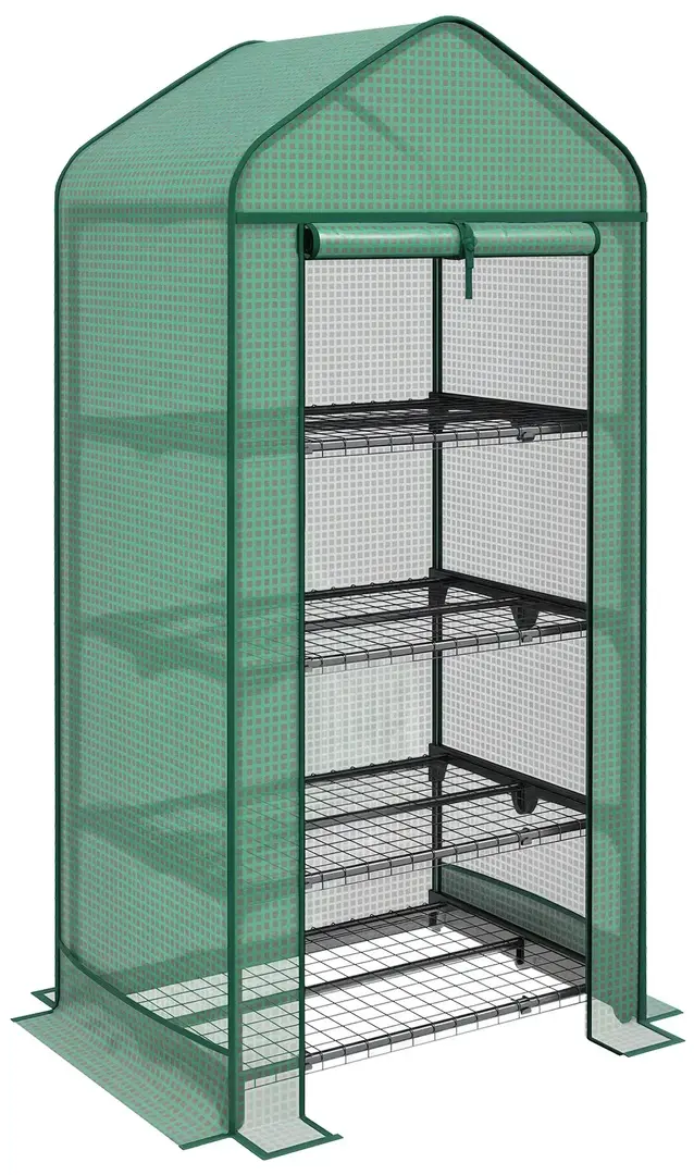 Mini-sera Outsunny 845-610V02DG 69x49x158 (Green)