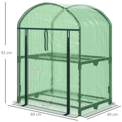 Мини-теплица Outsunny 845-614 69x49x91 (Green) Thumb