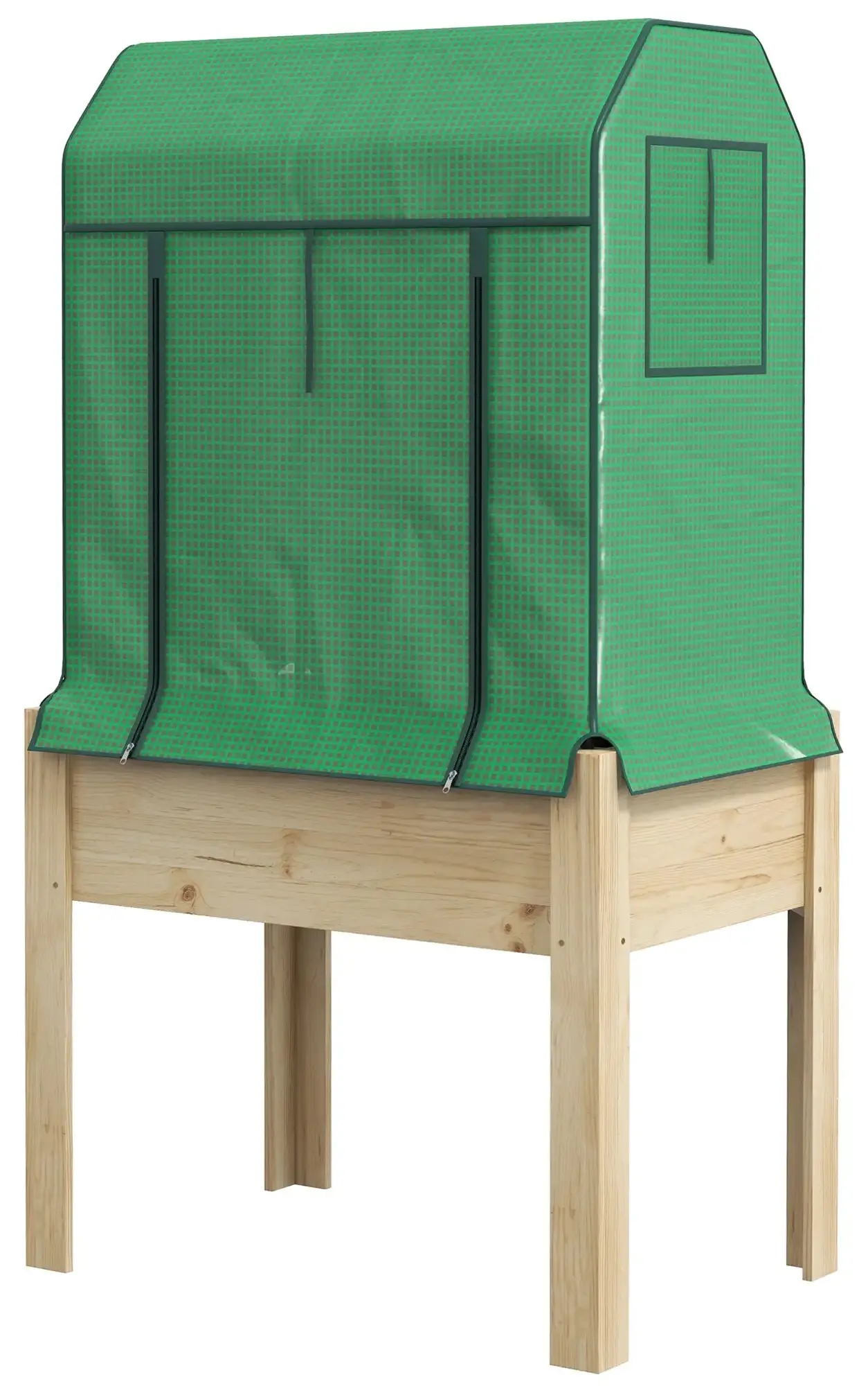 Mini-sera Outsunny 84H-022V00GN 60x86x165 (Green/Natural) - 2