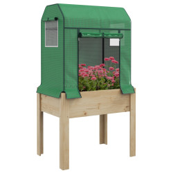 Mini-sera Outsunny 84H-022V00GN 60x86x165 (Green/Natural)