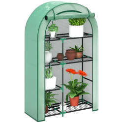 Mini-sera Outsunny 84H-222V00GN 100x45x160 (Green)