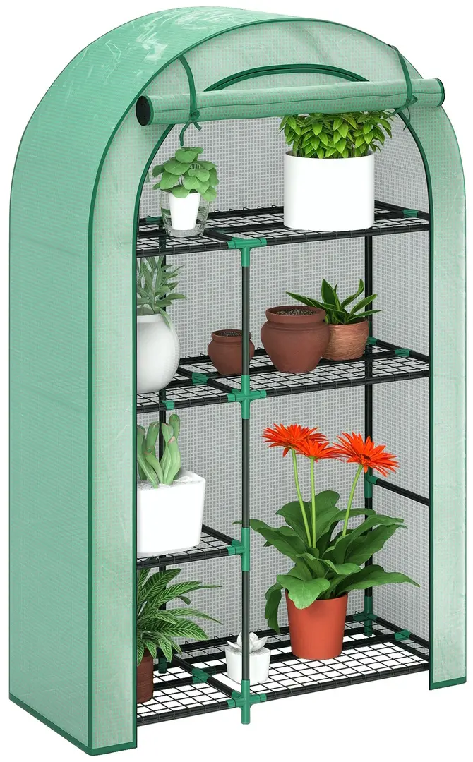 Mini-sera Outsunny 84H-222V00GN 100x45x160 (Green)