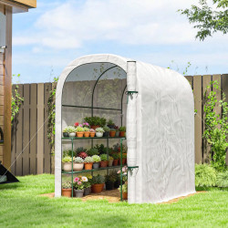 Mini-sera Outsunny 84H-446V00WT (White) Thumb