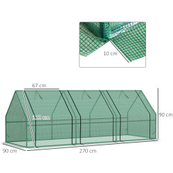 Парник Outsunny 01-0469 2.7x9x9 (Green) Thumb