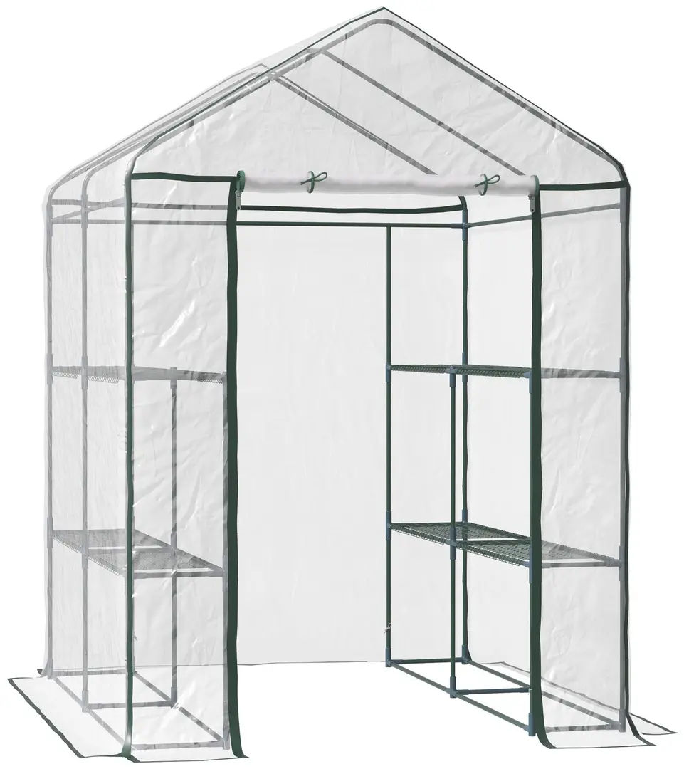 Sera de gradina Outsunny 01-0472 143x143x195 (Transparent)