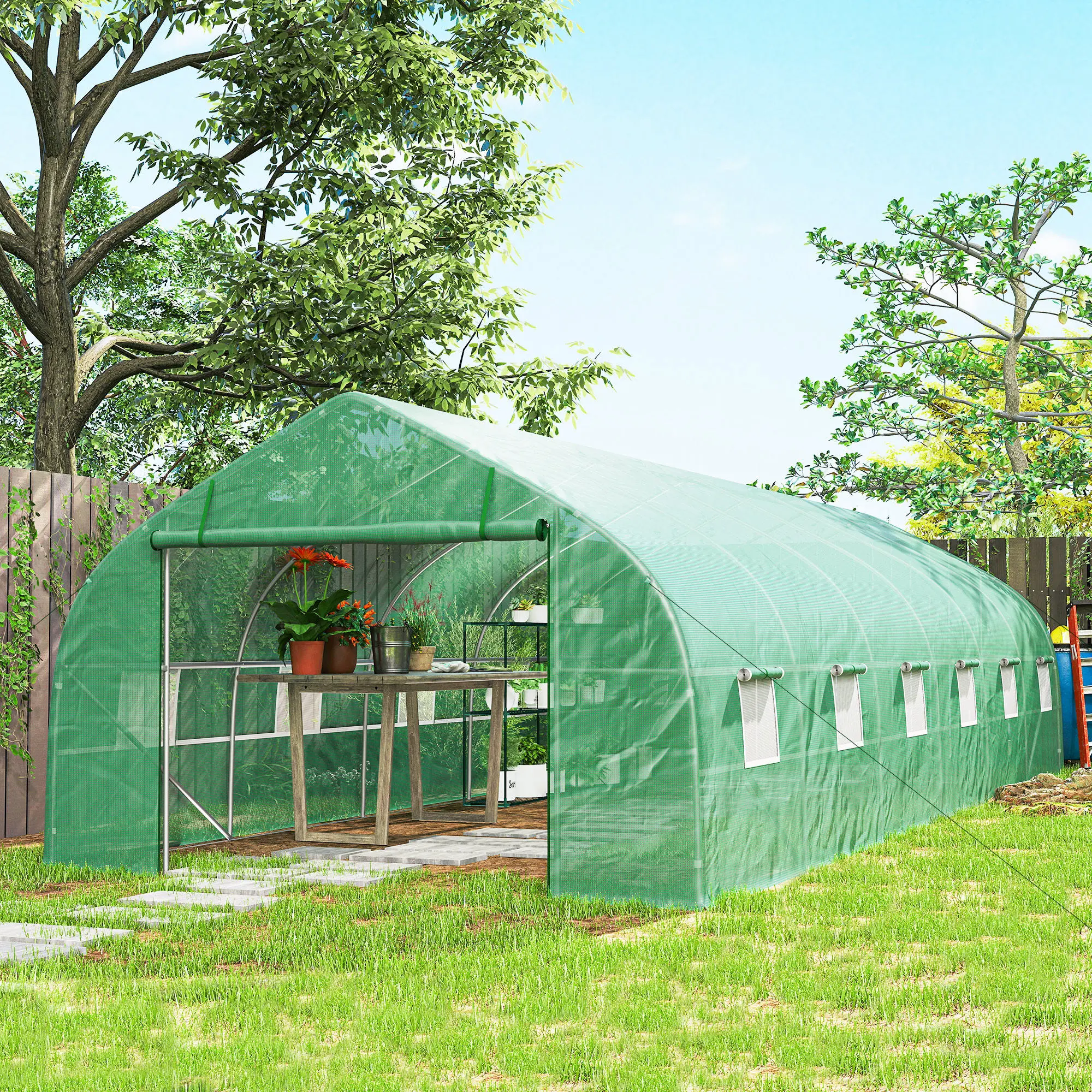 Садовая теплица Outsunny 845-019V01 3x8x2 (Green)