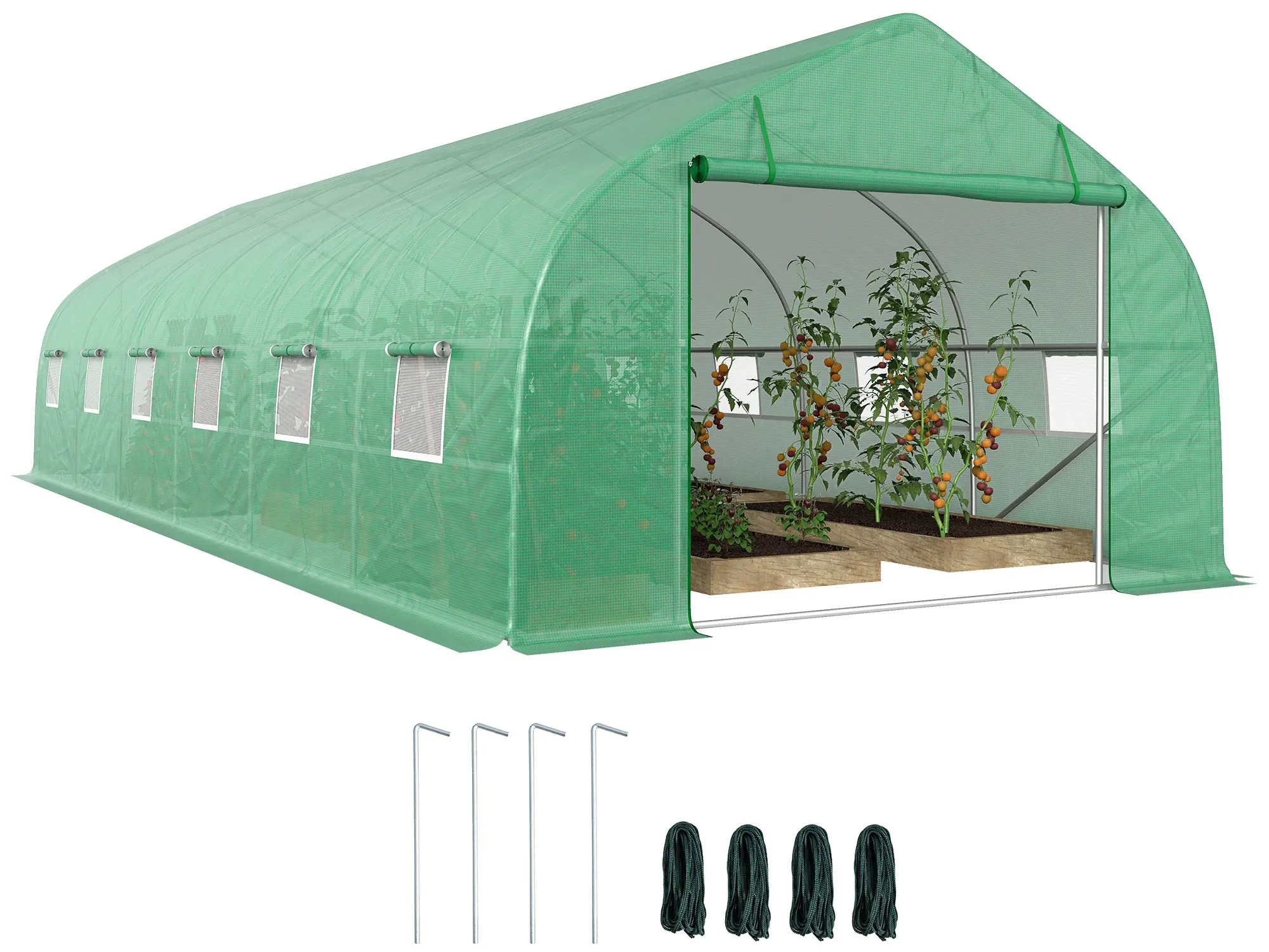 Садовая теплица Outsunny 845-019V01 3x8x2 (Green)