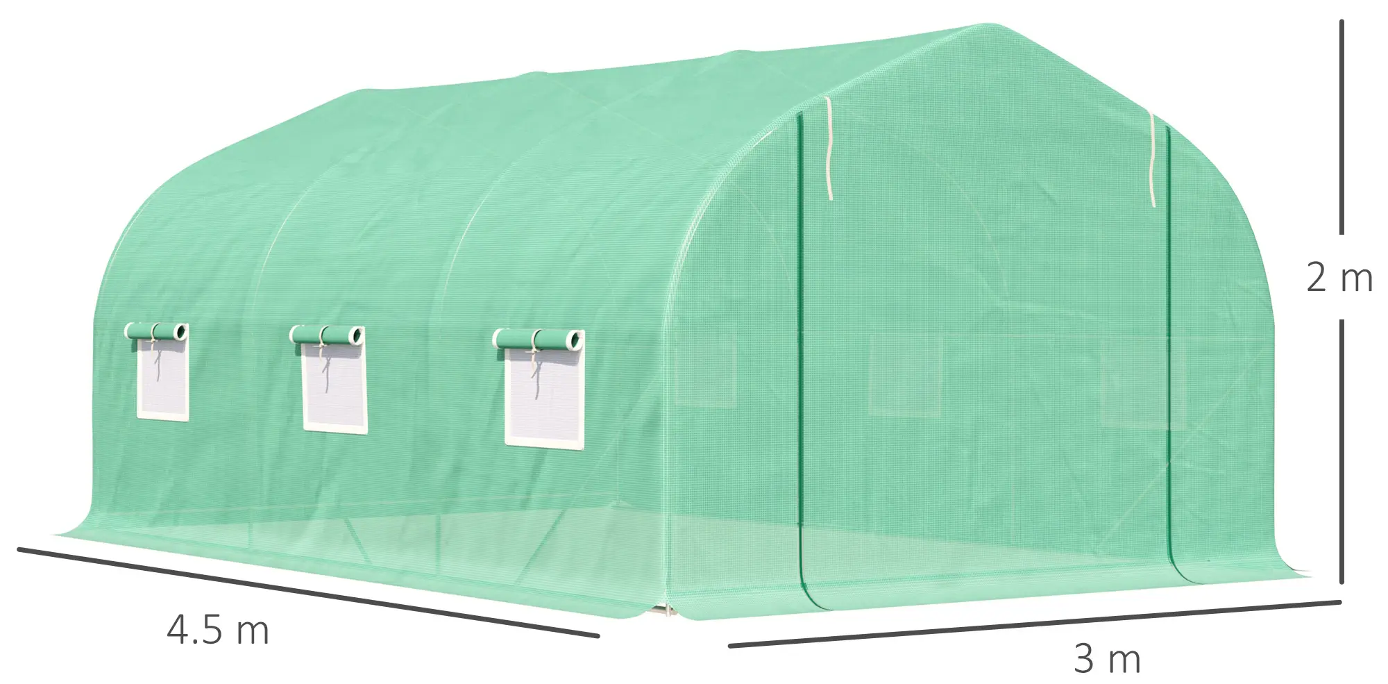 Садовая теплица Outsunny 845-020 4.5x3x2 (Green)