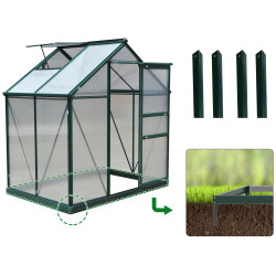 Sera de gradina Outsunny 845-057 132x190x201 (Green/Transparent) Thumb