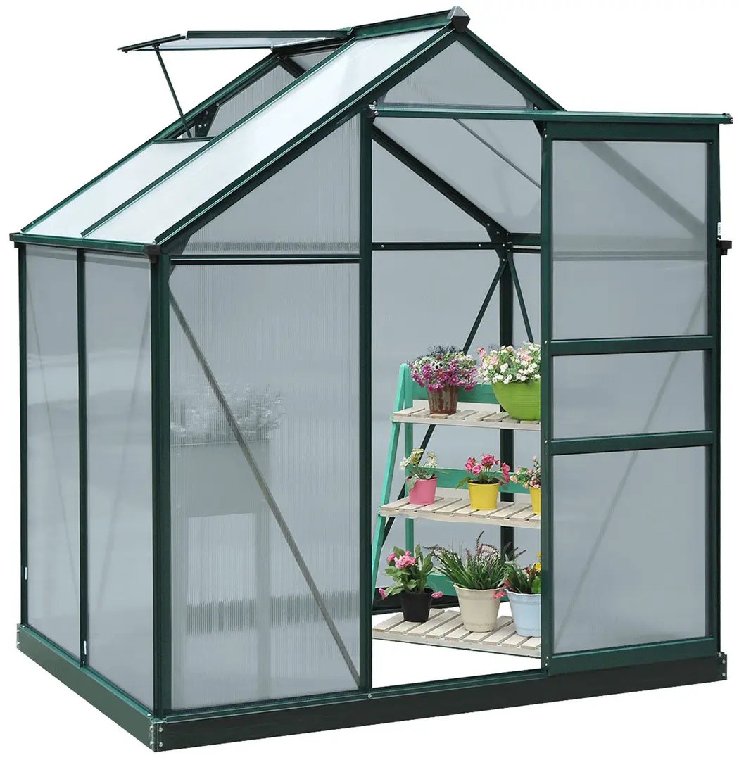Sera de gradina Outsunny 845-057 132x190x201 (Green/Transparent)