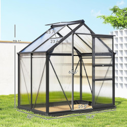 Sera de gradina Outsunny 845-057GY 190x132x201 (Grey) Thumb