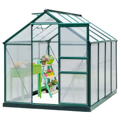 Садовая теплица Outsunny 845-059 190x252x201 (Green/Transparent) Thumb