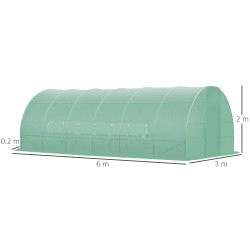 Садовая теплица Outsunny 845-143 6x3x2 (Green) Thumb