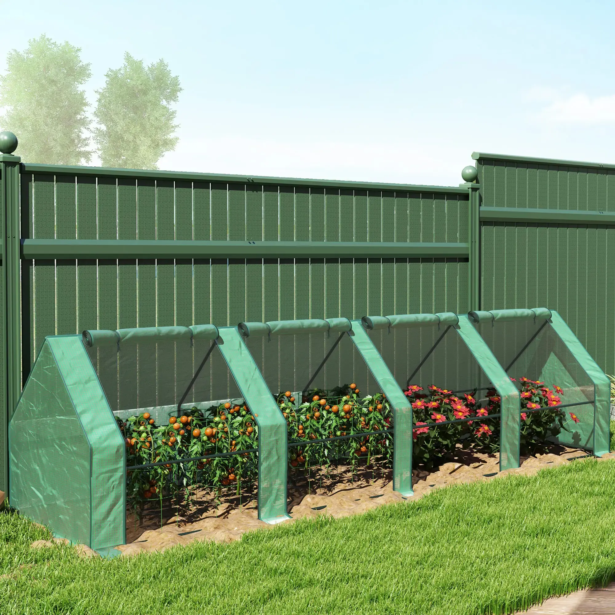 Mini-sera Outsunny 845-204V06GN 360x90x90 (Green) - 5