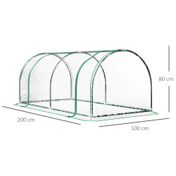 Mini-sera Outsunny 845-305V02 2x1x0.8 (Transparent) Thumb