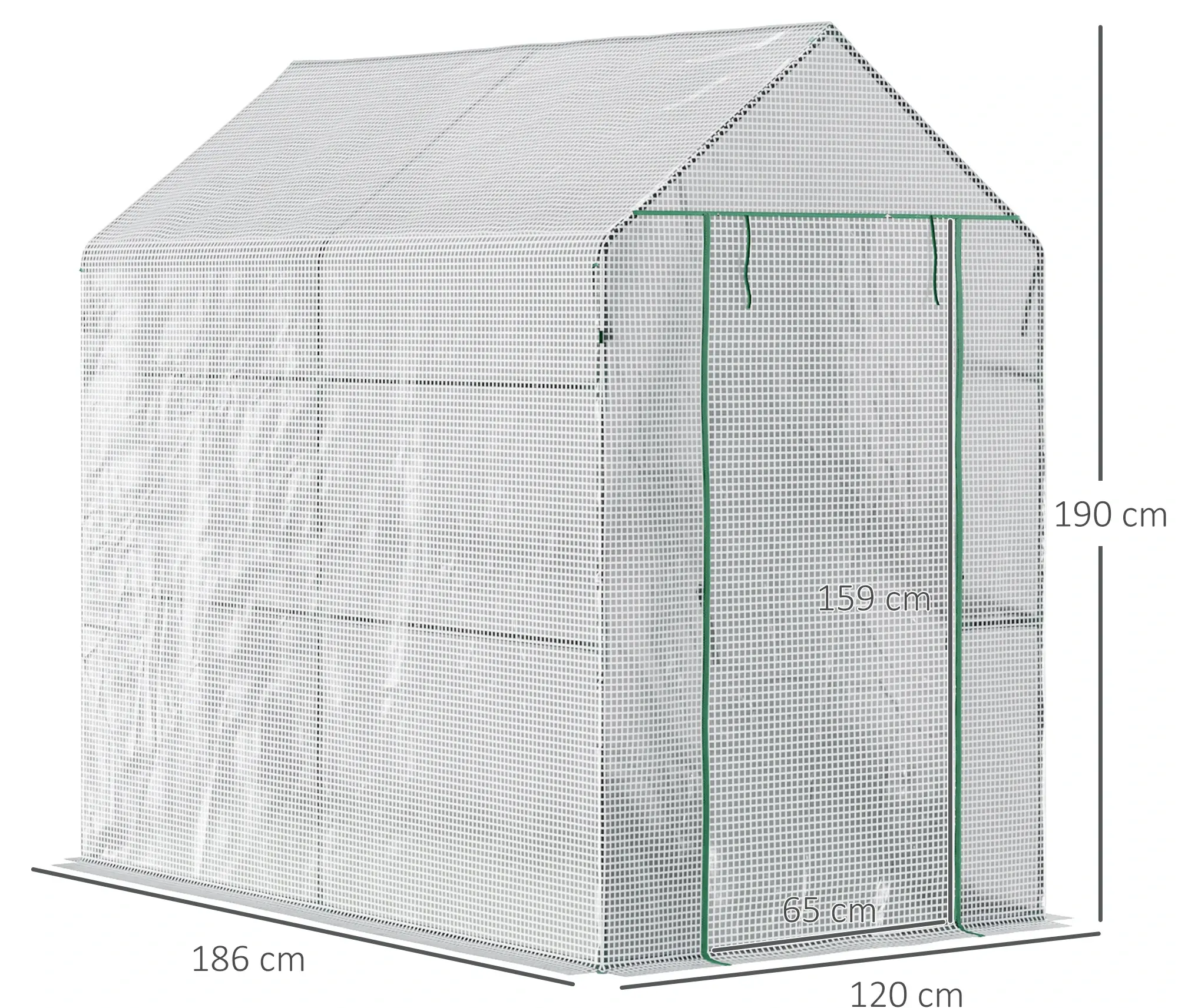 Sera de gradina Outsunny 845-306V01 120x186x190 (White) - 3