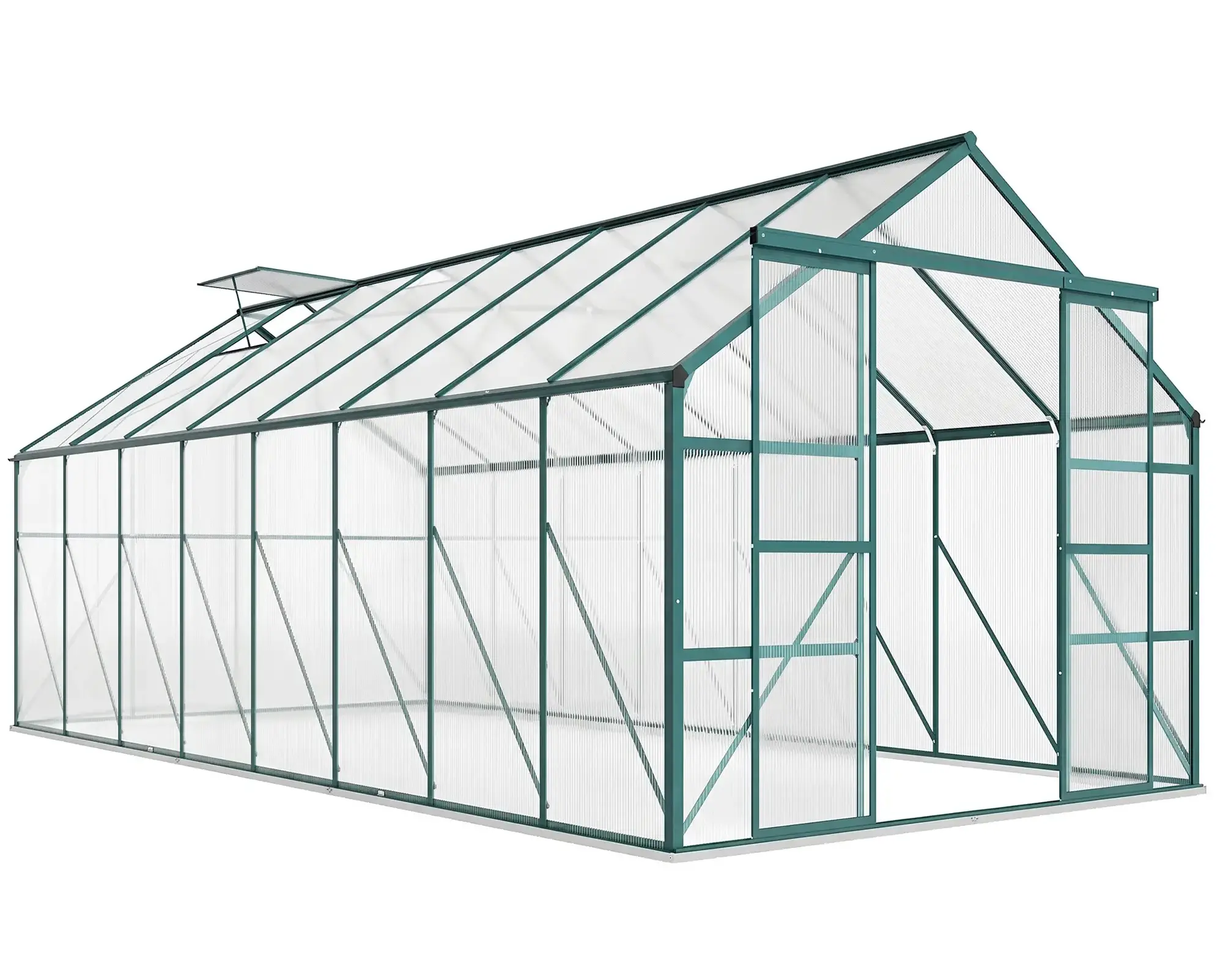 Sera de gradina Outsunny 845-533V01 (Transparent/Green) - 12
