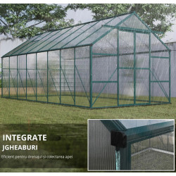 Sera de gradina Outsunny 845-533V01 (Transparent/Green) Thumb