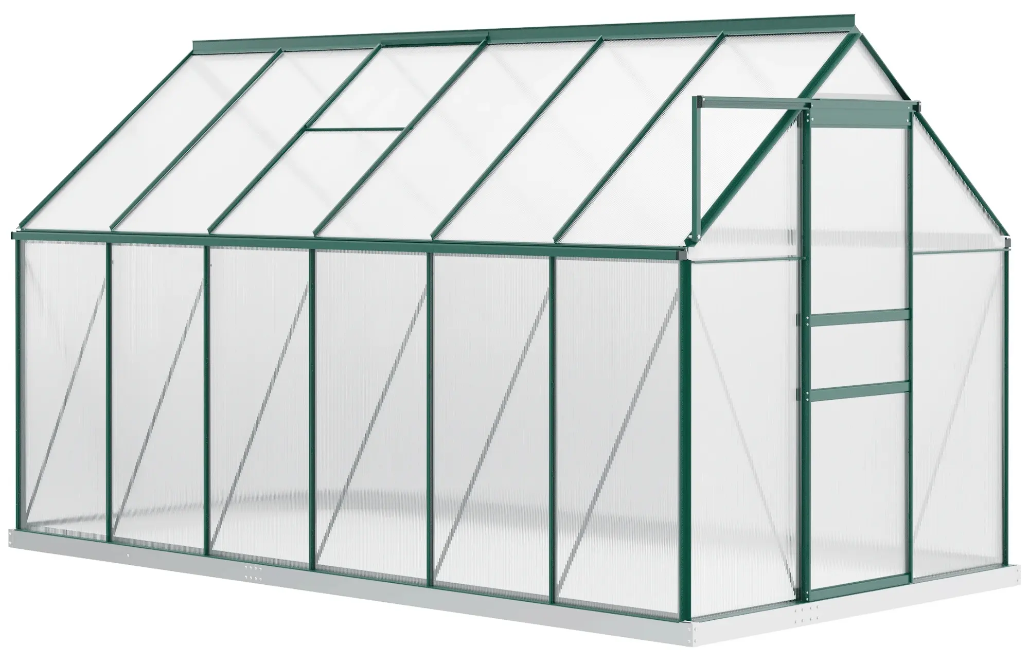 Садовая теплица Outsunny 845-540V02GN 190x375x199 (Transparent/Green) - 2