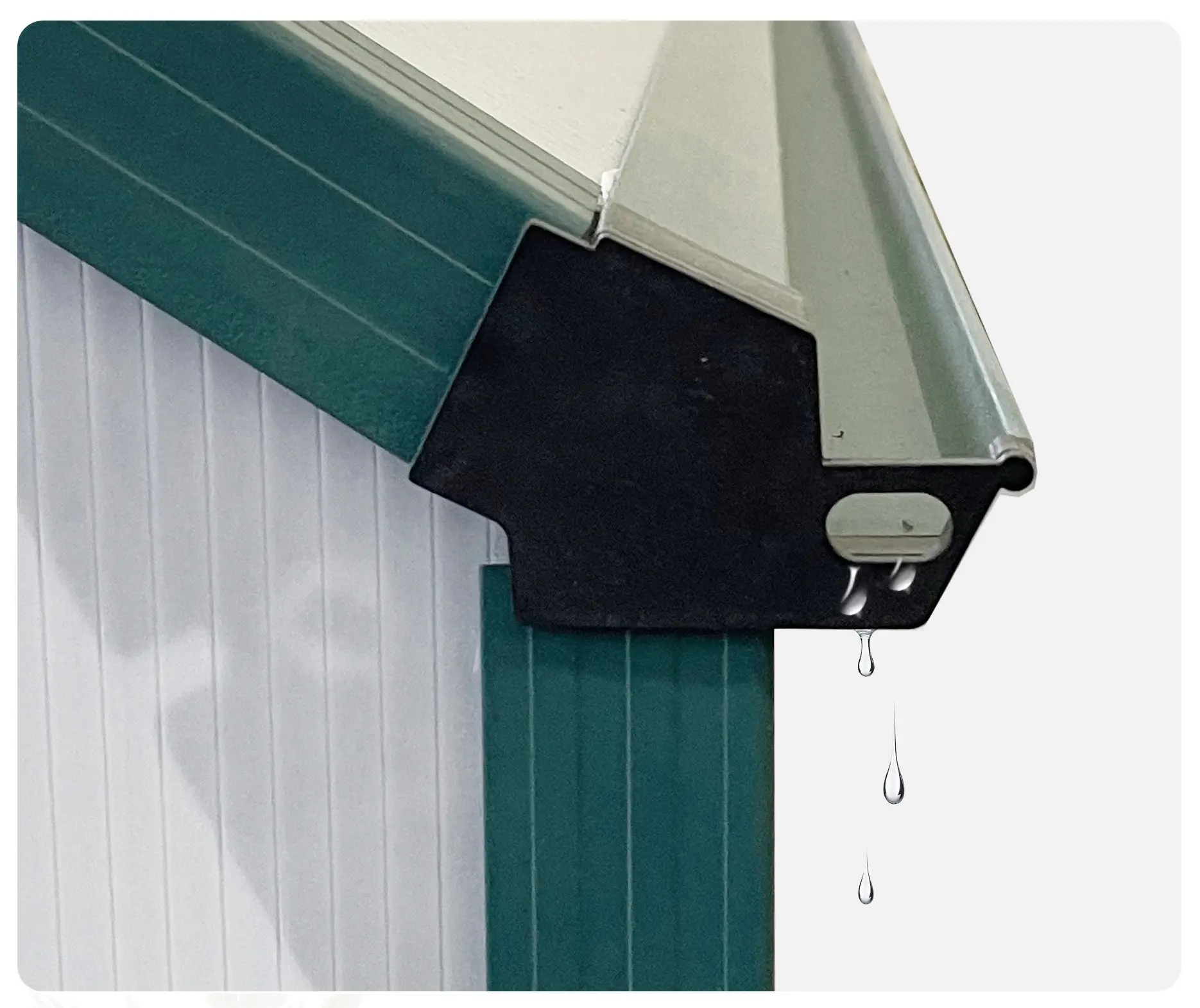 Садовая теплица Outsunny 845-540V02GN 190x375x199 (Transparent/Green) - 3