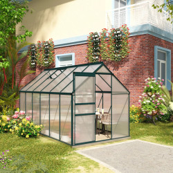 Садовая теплица Outsunny 845-540V02GN 190x375x199 (Transparent/Green) Thumb