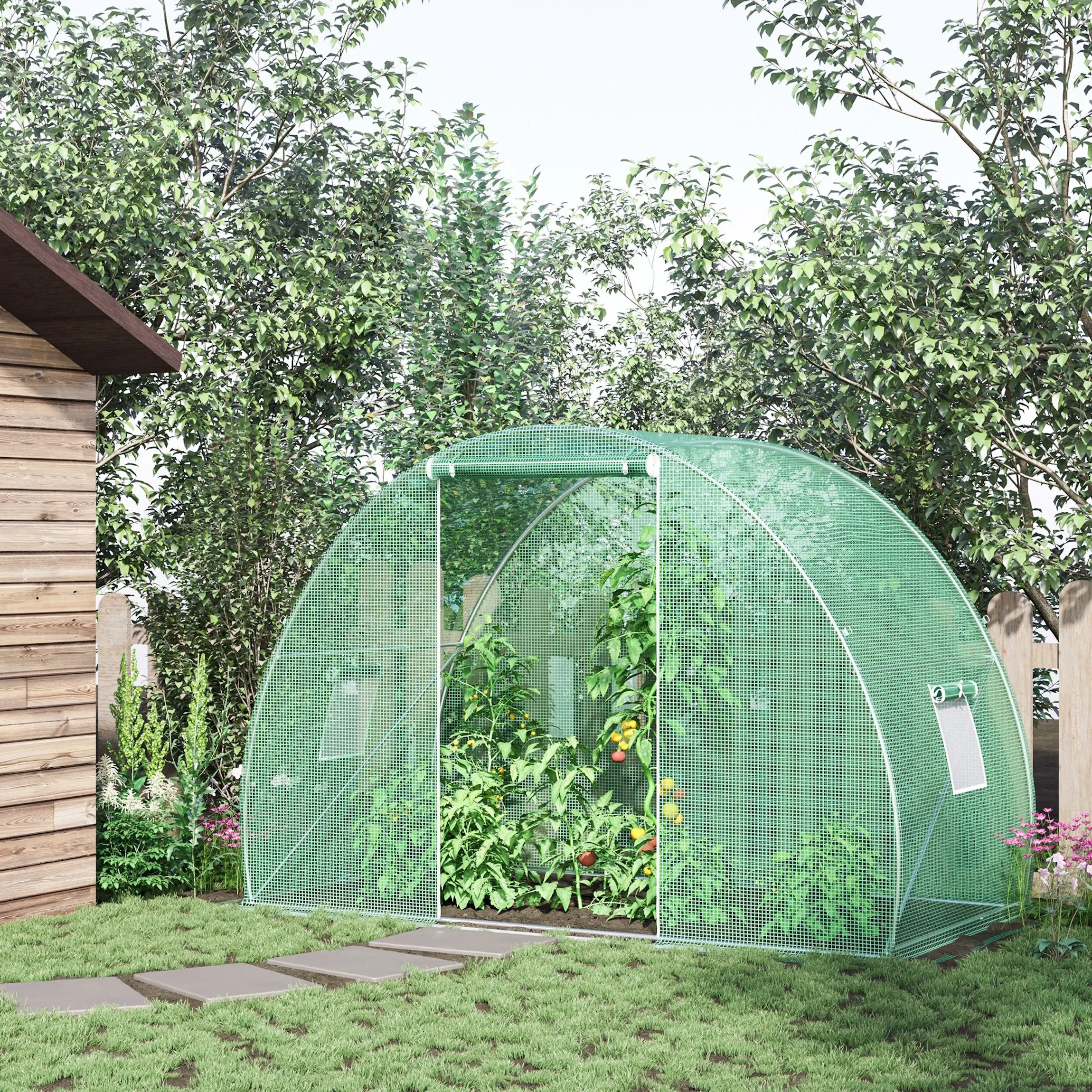 Садовая теплица Outsunny 845-591 150x300x200 (Green) - 3