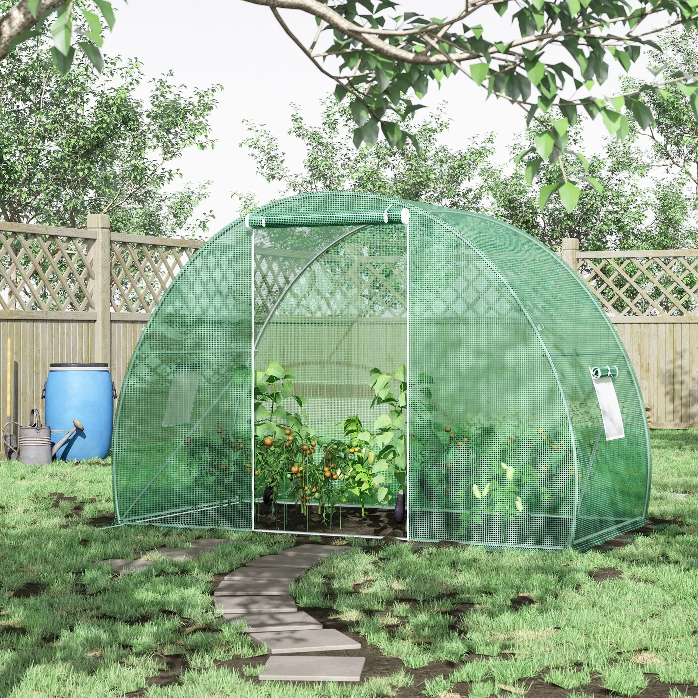 Садовая теплица Outsunny 845-591 150x300x200 (Green) - 4