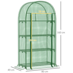 Mini-sera Outsunny 845-607V01 80x49x160 (Green) Thumb