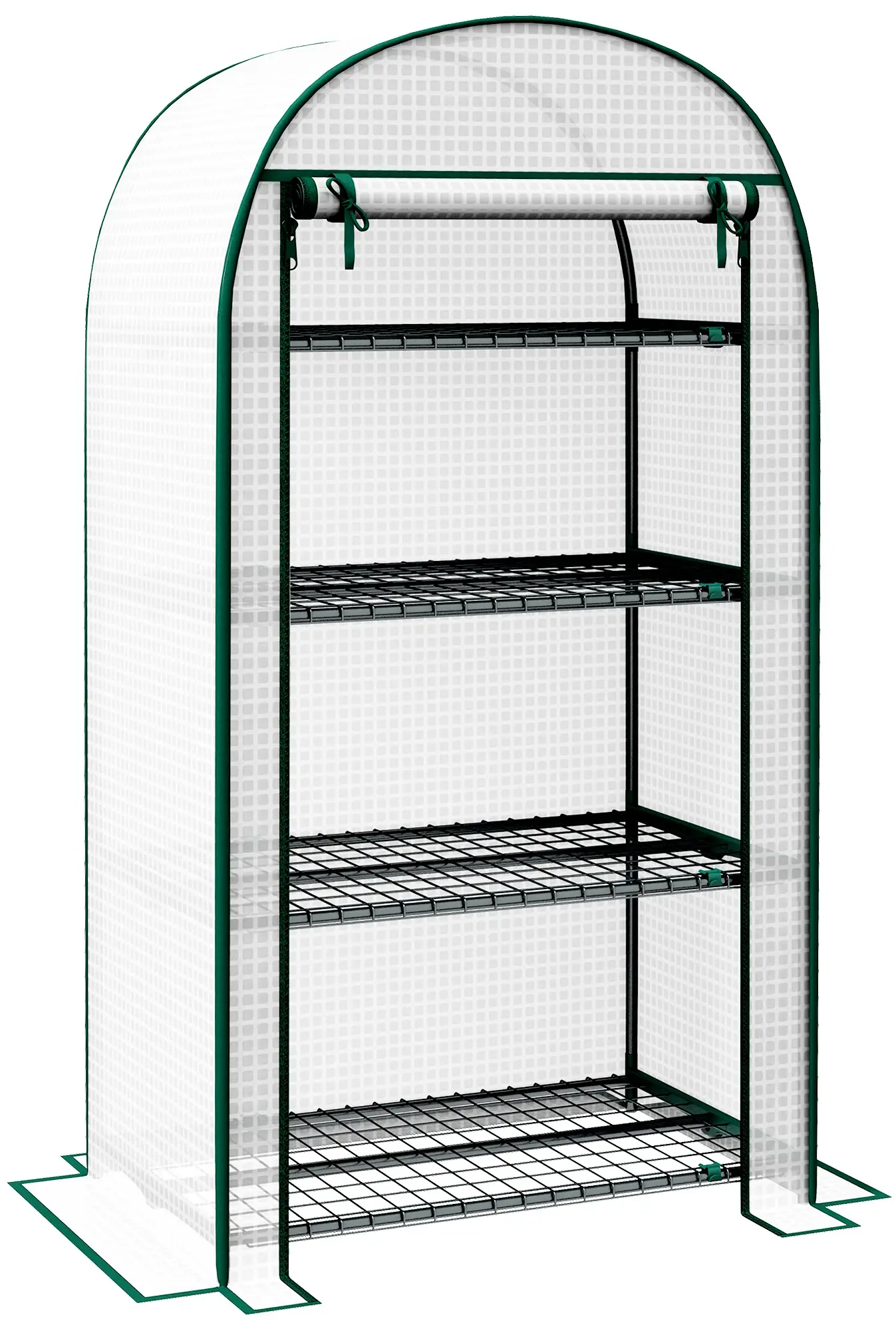 Mini-sera Outsunny 845-607V01WT 80x50x160 (White) - 2