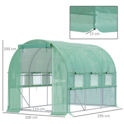 Садовая теплица Outsunny 845-611GN 3x2x2 (Green) Thumb