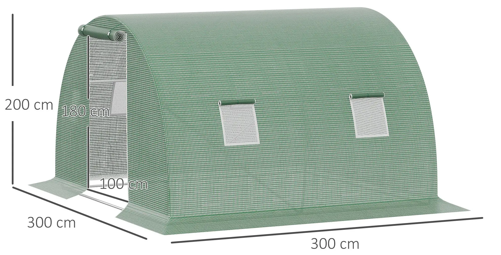 Sera de gradina Outsunny 845-619 3x3x2 (Green) - 3