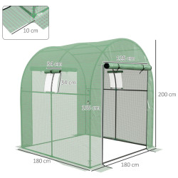 Sera de gradina Outsunny 845-958V00GN 1.8x1.8x2 (Green) Thumb