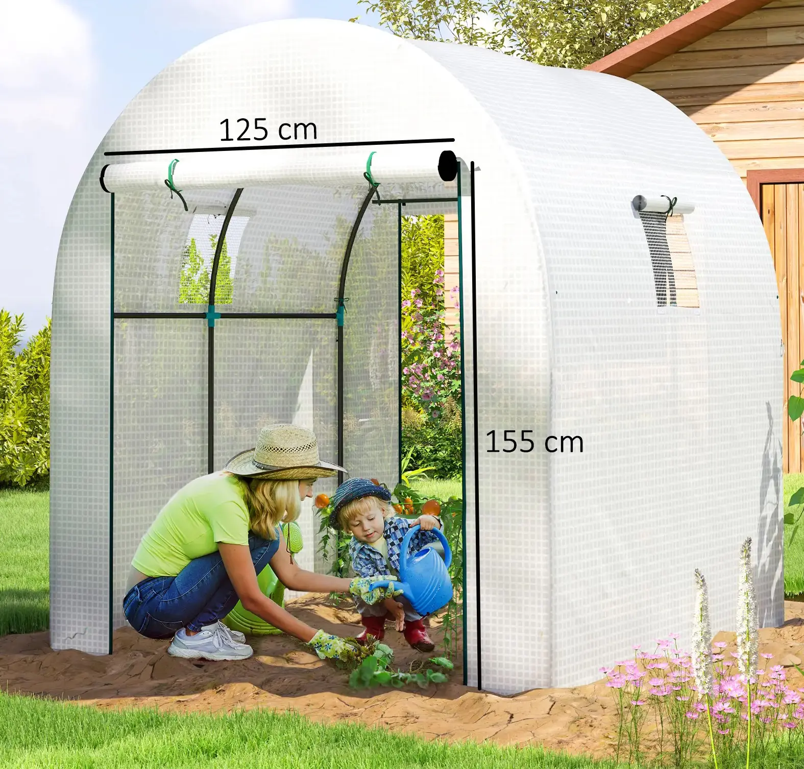 Sera de gradina Outsunny 845-958V00WT (White) - 5