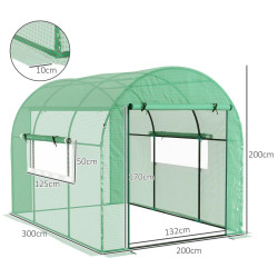 Sera de gradina Outsunny 845-958V01GN 3x2x2 (Green) Thumb