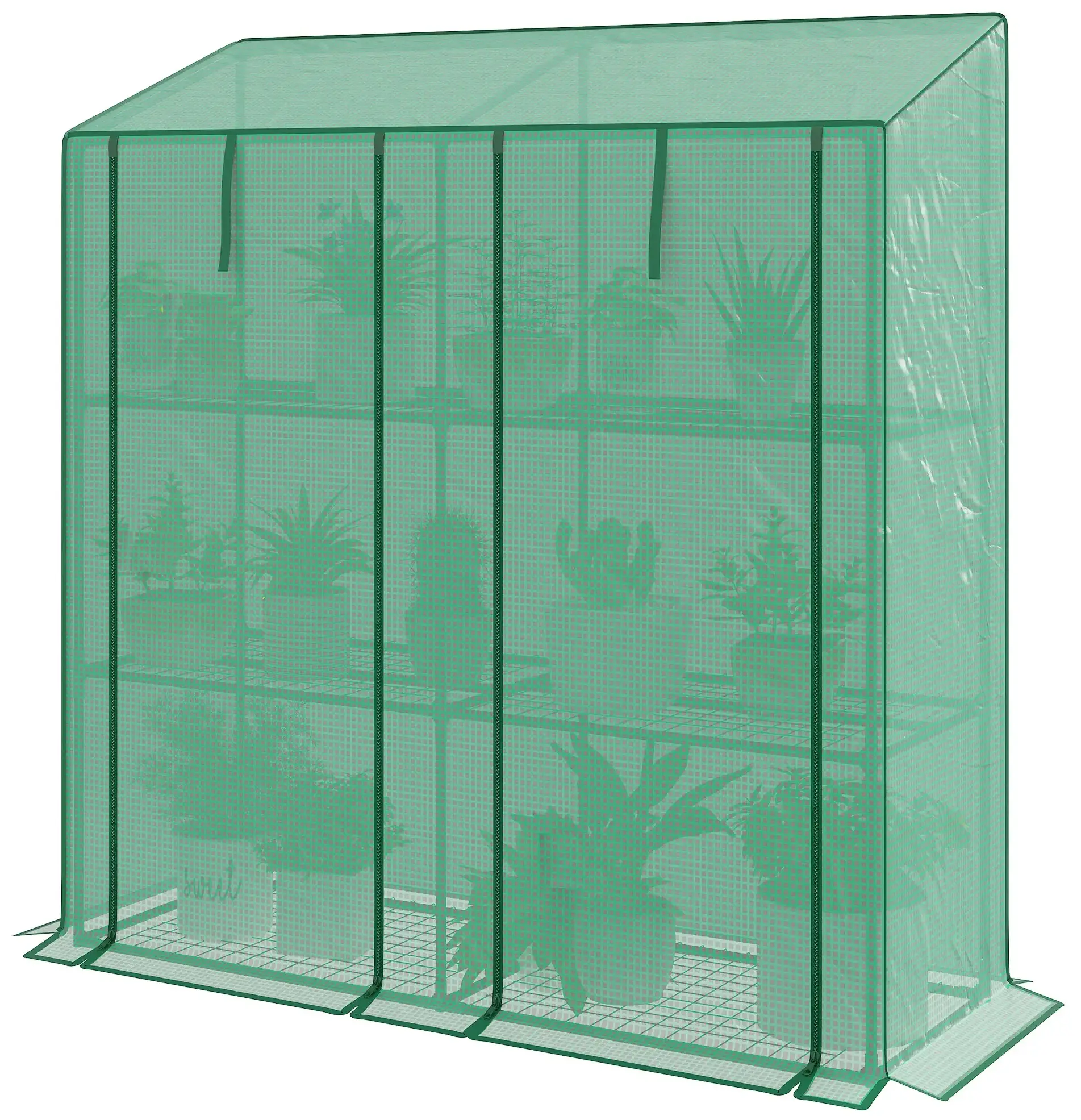 Mini-sera Outsunny 84H-065V00GN 143x46x151 (Green) - 2