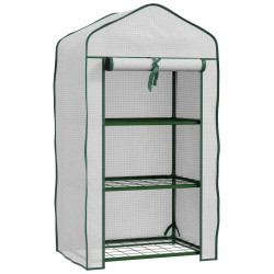 Mini-sera Outsunny 84H-069V01WT 59x39x127 (White) Thumb